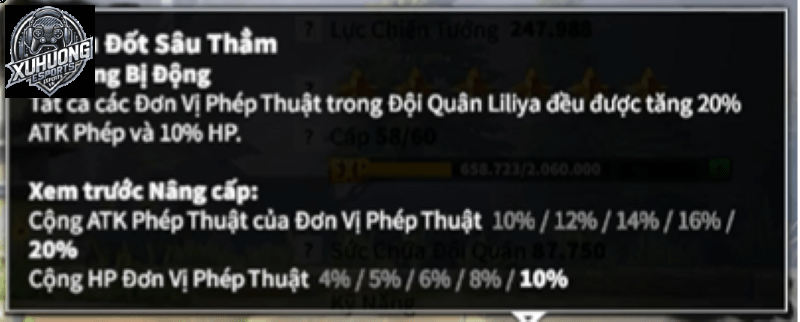 Chiêu Thiêu Đốt Sâu Thẳm của Liliya