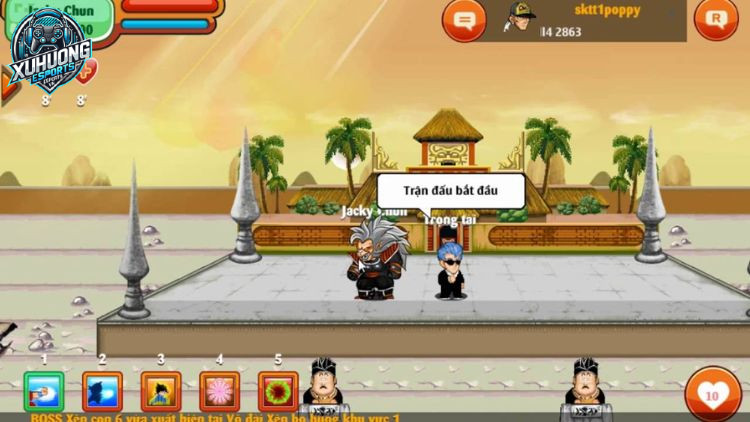 Hướng dẫn cách tham gia đại hội võ thuật Ngọc Rồng online