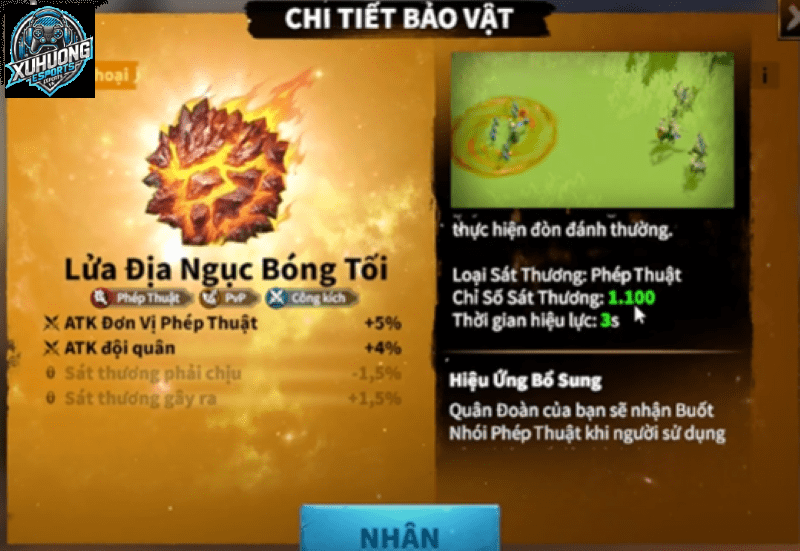 Bảo vật Lửa Địa Ngục Bóng Tối của Liliya